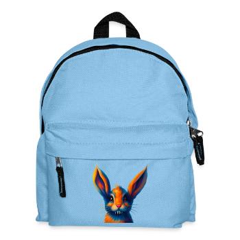 Futuristic Rabbit with the Magic of Colors - Kids' Backpack - light blue - Front