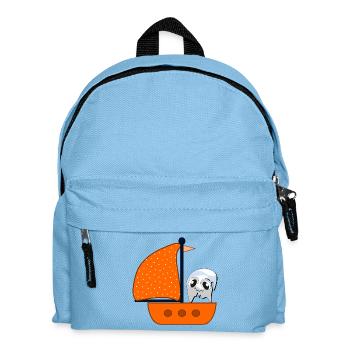 Kids Sailing boat Halloween Ghosts - Kids' Backpack - light blue - Front
