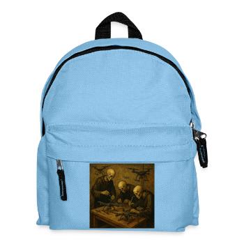 Drohnen-Workshop des Todes - Kinder Rucksack - Hellblau - Vorne