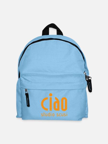 Ciao studio scusi - Kinder Rucksack - Hellblau