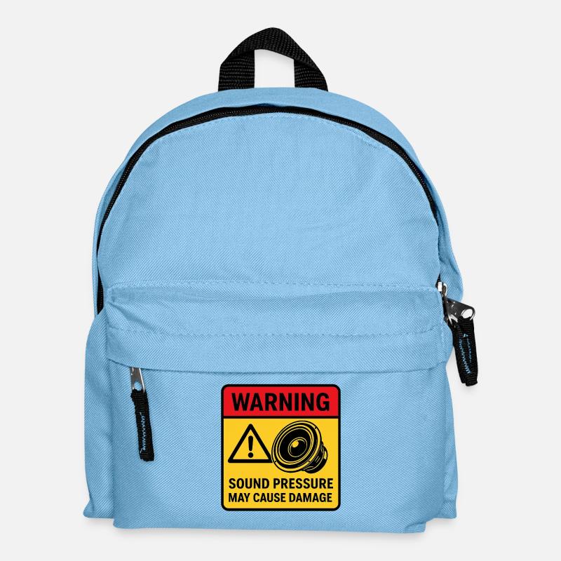 Warnung bei der Audiowiedergabe - Kinder Rucksack - Hellblau
