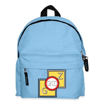 Genz Abstract Logo - Kids' Backpack - light blue - Front