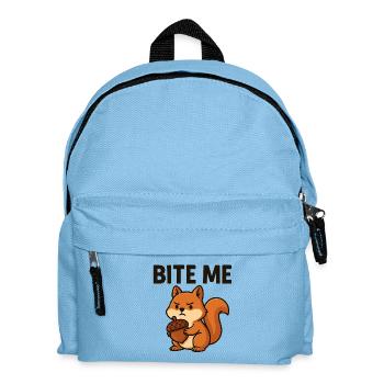 Artsy Squirrel with Bold Message - Kids' Backpack - light blue - Front