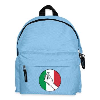 Italian Hand Gesture Italy Italian Retro - Kids' Backpack - light blue - Front