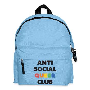 LGBTQ - Anti Social Queer Club - Kids' Backpack - light blue - Front