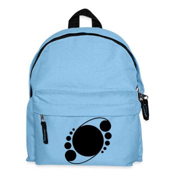Orbit Ringe – Kosmisches Kornkreis-Design - Kinder Rucksack - Hellblau - Vorne