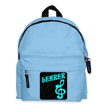 Lehrer Musik Notenschlüssel - Kinder Rucksack - Hellblau - Vorne