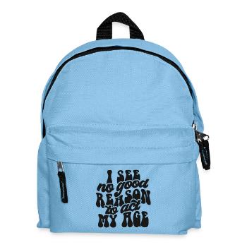 Print Design with Self-Acceptance Message - Kids' Backpack - light blue - Front