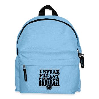 Colorful Abstract Art Design - Kids' Backpack - light blue - Front