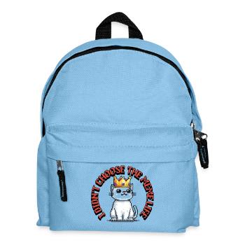 T-shirt mème – Je n’ai pas choisi la vie de mème - Sac à dos Enfant - bleu clair - Devant