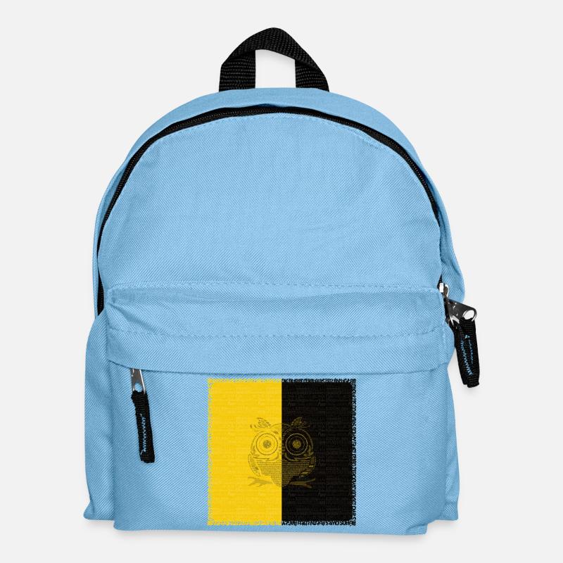 VAMNE Letter Owl - Kids' Backpack - light blue