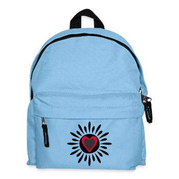 Soleil-Cœur  - Sac à dos Enfant - bleu clair - Devant