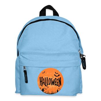 Halloween – Pleine lune et chauves-souris. - Sac à dos Enfant - bleu clair - Devant