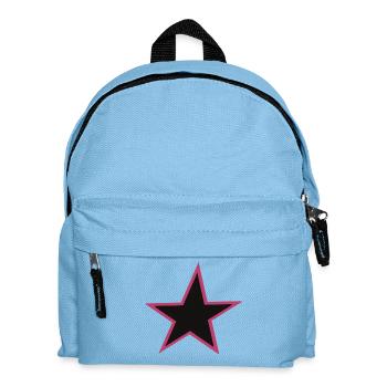 Pink Umrandung Star Design - Kinder Rucksack - Hellblau - Vorne