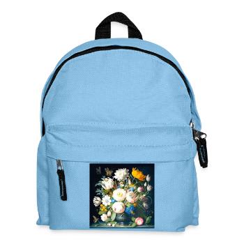 Bouquet of Butterflies Baroque Flemish - Kids' Backpack - light blue - Front