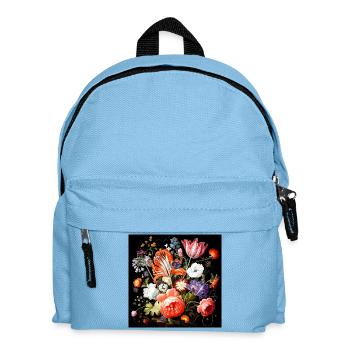 Flowery fantasies baroque Flemish style - Kids' Backpack - light blue - Front