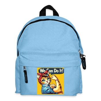 Empowered Kitty Rosie, Love Cats  - Kids' Backpack - light blue - Front