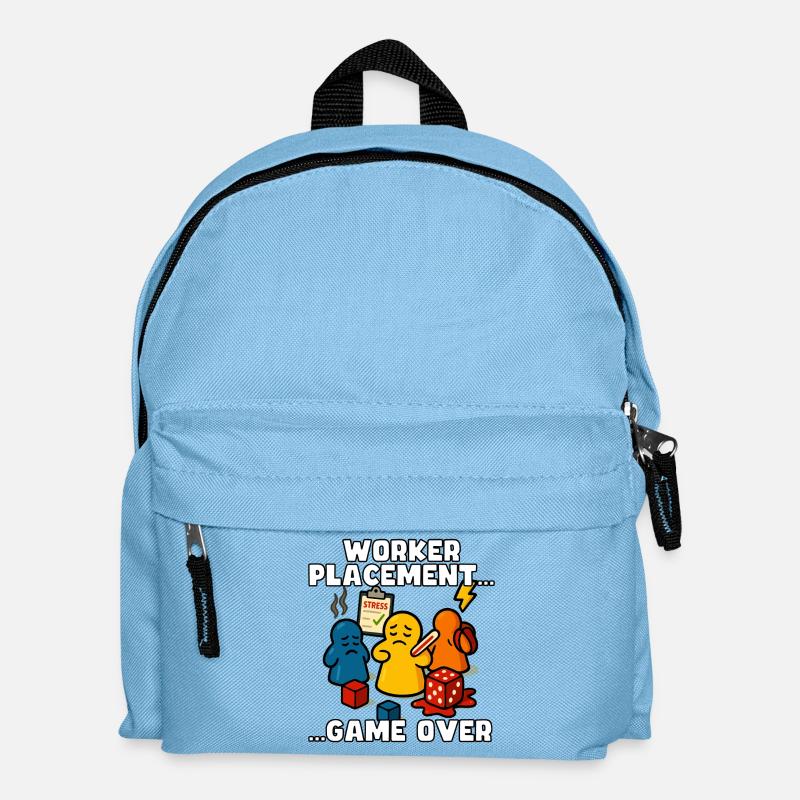 Placement d’ouvriers : Game Over - Sac à dos Enfant - bleu clair