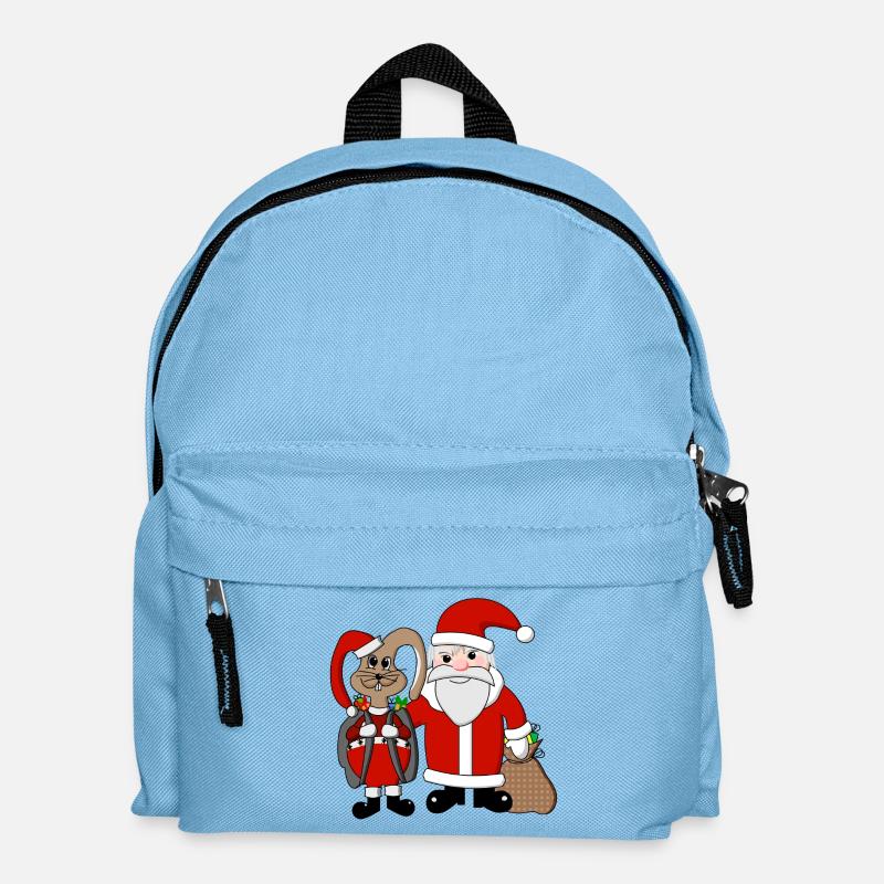 Team Weihnachten - Kinder Rucksack - Hellblau
