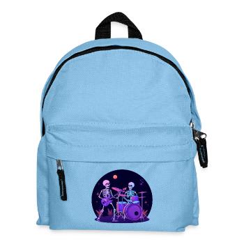 Neon Skeleton Band Jam – Jupe d’Halloween - Sac à dos Enfant - bleu clair - Devant