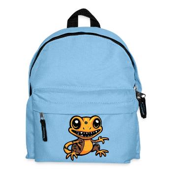 Echse Halloween Comic Lustig - Kinder Rucksack - Hellblau - Vorne