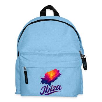 Île d’Ibiza Holiday Silhouette Cadeau d’été pour enterrement de vie de garçon - Sac à dos Enfant - bleu clair - Devant