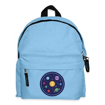 Conception joyeuse du système solaire - Sac à dos Enfant - bleu clair - Devant