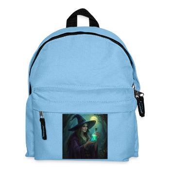 Waldhexe mit leuchtendem Trank - Kinder Rucksack - Hellblau - Vorne