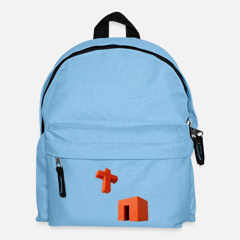 Kruzifix Kaaba - Kinder Rucksack - Hellblau