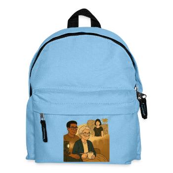 Mamie avec petit-fils - Sac à dos Enfant - bleu clair - Devant