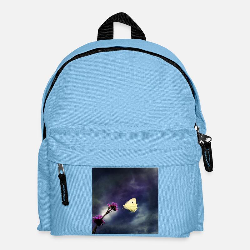 Approach in thunderstorm mood - Kids' Backpack - light blue