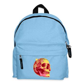 Disco Skull Mosaic Neon - Kids' Backpack - light blue - Front