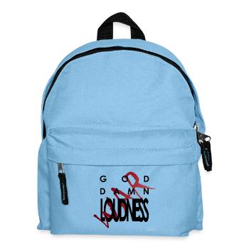 God Damn Loudness War - Kids' Backpack - light blue - Front
