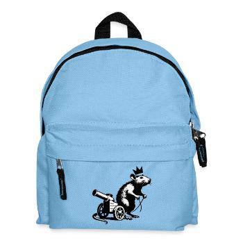 Imperial Rat on Cannon Cart | King Rat - Kids' Backpack - light blue - Front
