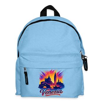 Venise Venise Ville Italie Silhouette Cadeau - Sac à dos Enfant - bleu clair - Devant