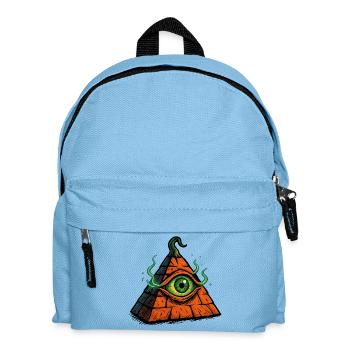 Pyramide d’Halloween – L’œil de la terreur - Sac à dos Enfant - bleu clair - Devant