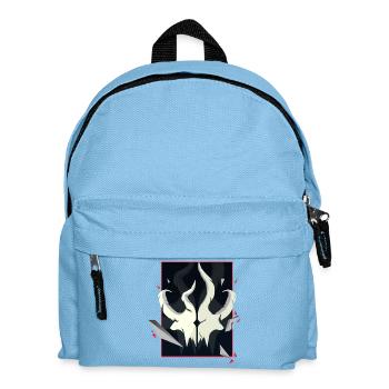 Crâne cornu – Édition Accent Rouge - Sac à dos Enfant - bleu clair - Devant