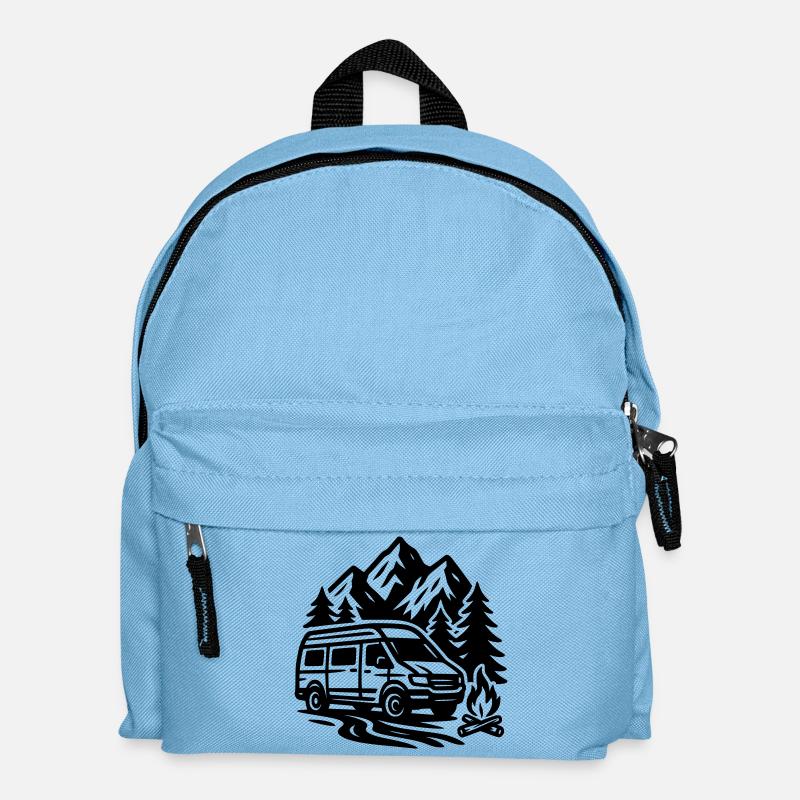 Camping - Kinder Rucksack - Hellblau