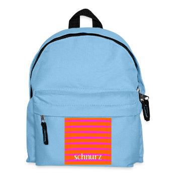 SCHNURZ PIEP EGAL - Kinder Rucksack - Hellblau - Vorne