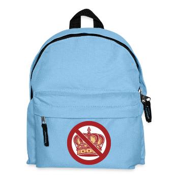 Pas de mouvement des rois Pas de rois avec la couronne du roi - Sac à dos Enfant - bleu clair - Devant