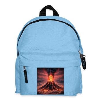 Bitcoin volcano eruption - Kids' Backpack - light blue - Front