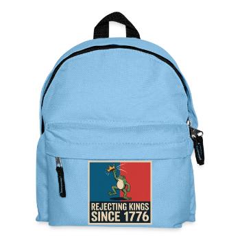 Portland Resistance Frog - USA Protest T-Shirt - Kids' Backpack - light blue - Front