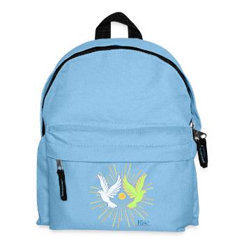 Colombes au lever du soleil Graphique - Sac à dos Enfant - bleu clair - Devant