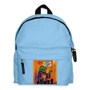 Secret Level Dinosaur – Funny Conspiracy - Kids' Backpack - light blue - Front