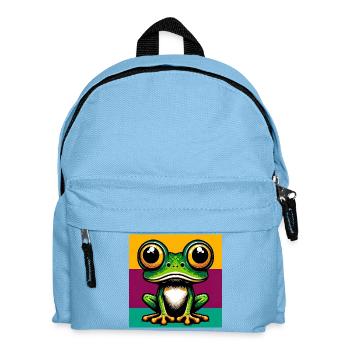 grenouille - Sac à dos Enfant - bleu clair - Devant