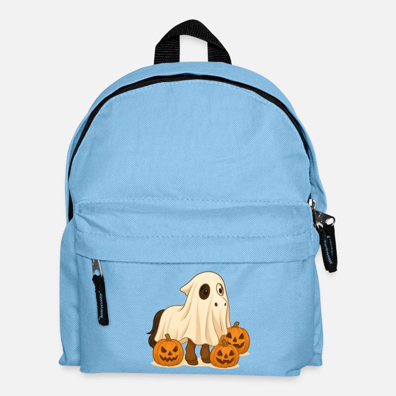 Halloween Pony - Kinder Rucksack - Hellblau