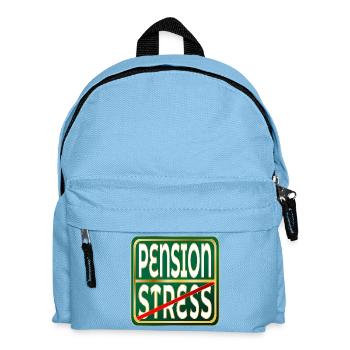Work Pension Stress - Kids' Backpack - light blue - Front