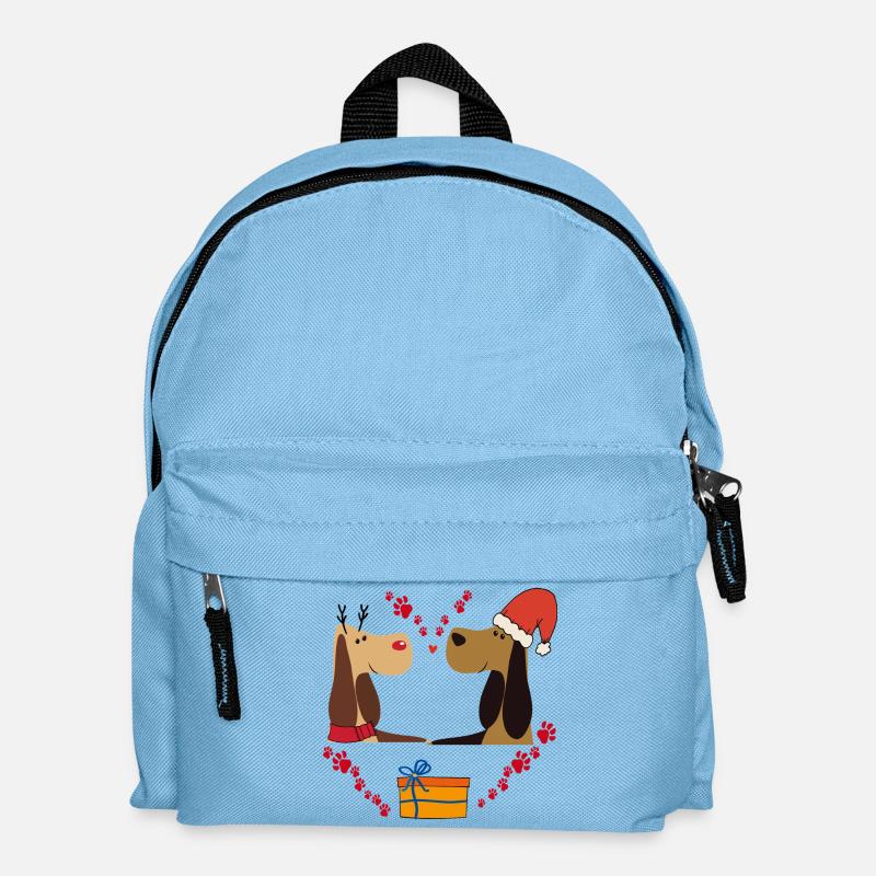 Le bonheur de Noël - Sac à dos Enfant - bleu clair