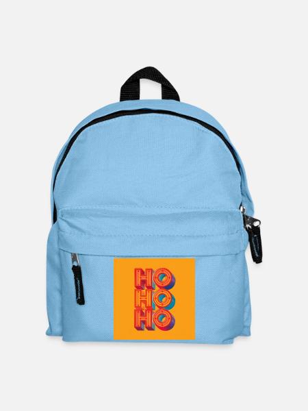 HO HO HO - Kinder Rucksack - Hellblau