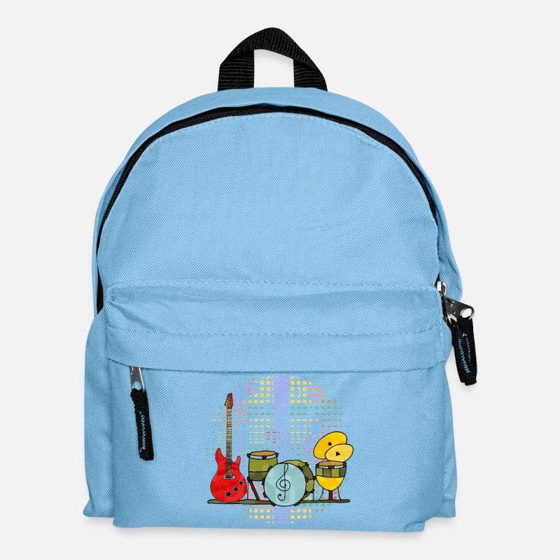 Musikinstrumente - Kinder Rucksack - Hellblau